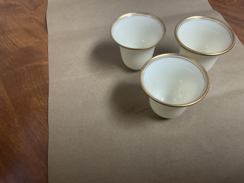 Lenox Espresso  Demitasse  Gold Cream Liners