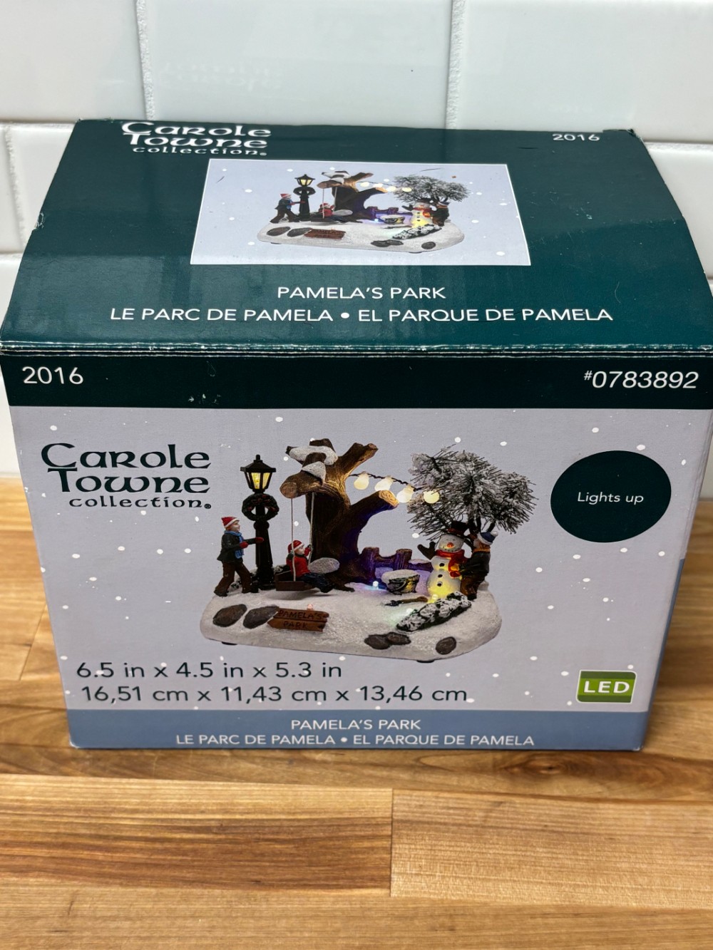 Carole Towne Pamelas Park Lemax Christmas Village 2016 LED Lighted 0783892
