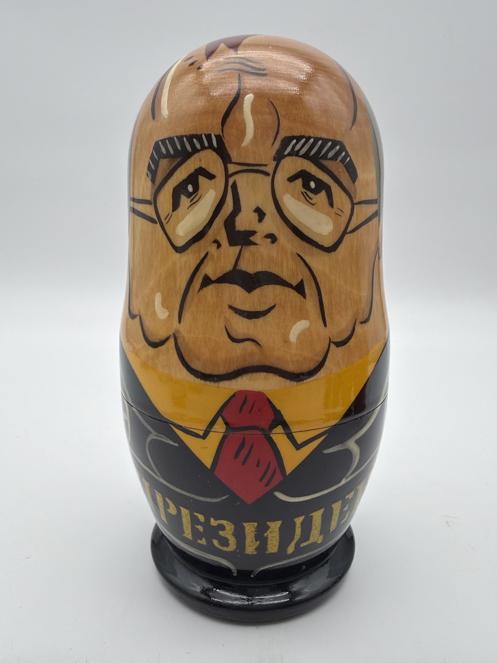 Vintage Russian Political Matryoshka Nesting Doll Set