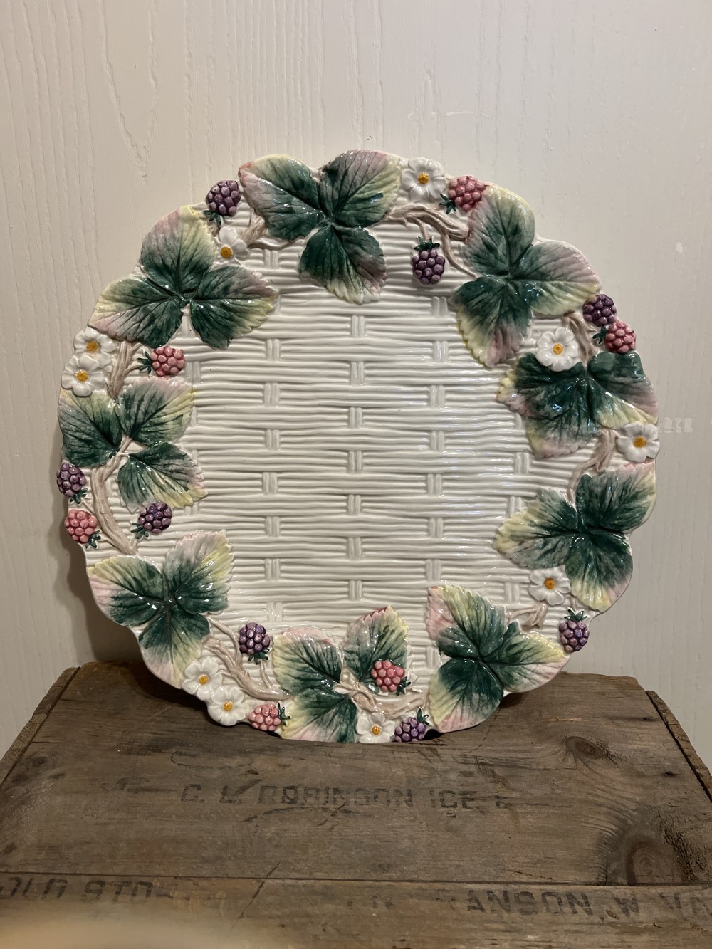 Vtg Fitz & Floyd “Wild Berries” platter