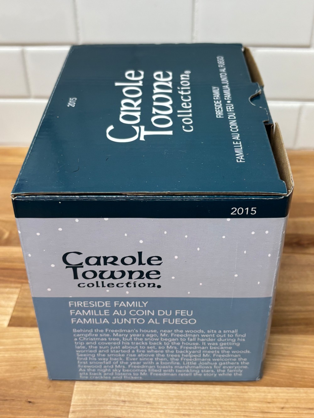 Carole Towne Fireside Family Lemax Christmas Village 2015 LED Campfire 0672916