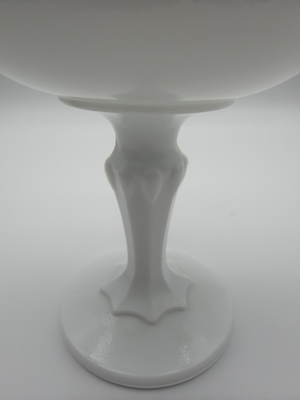 Vtg Milk Glass Pedestal Compote