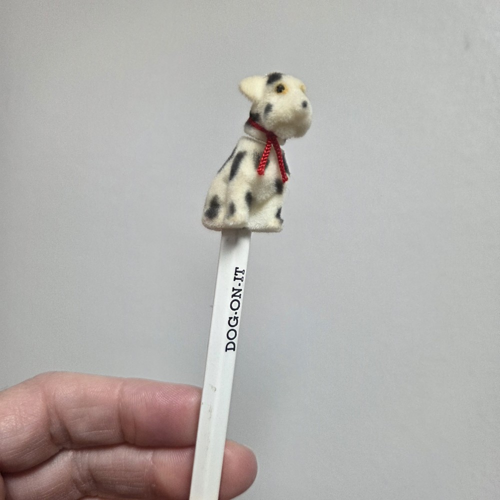 VTG Novelty Bobblehead Dog Topper Pencil