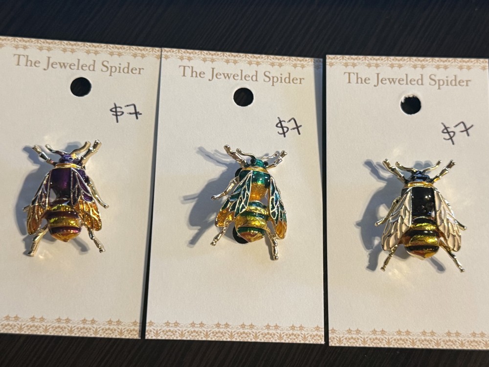 Brooch Pin - Bee in Colorful Enamel Gold