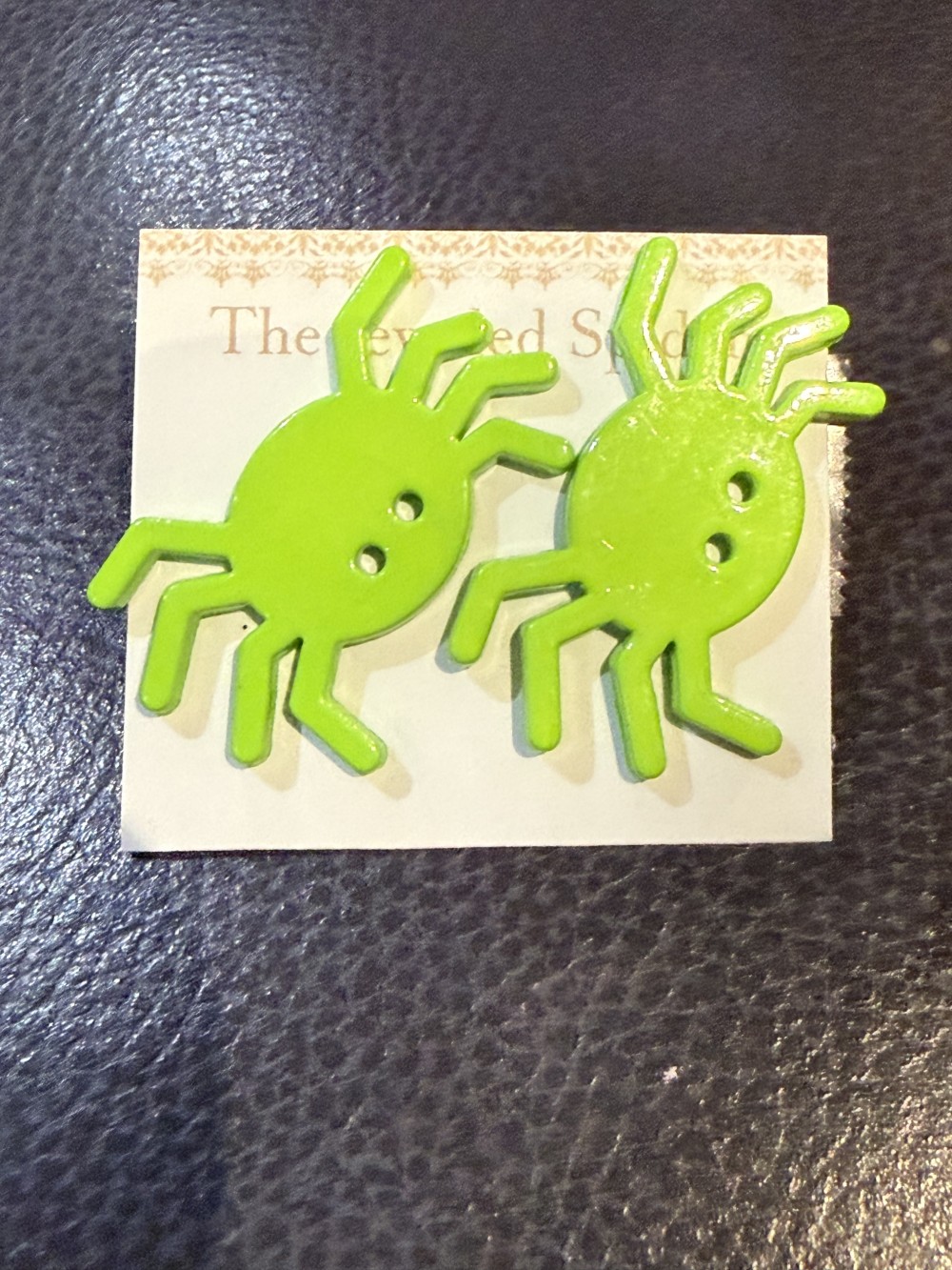 Stud Earrings  - Acrylic Large Spider