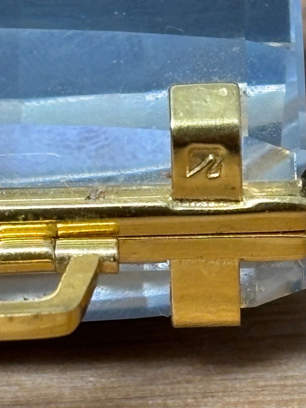 Swarovski Crystal Memories Suitcase Miniature Double Picture Frame 210821