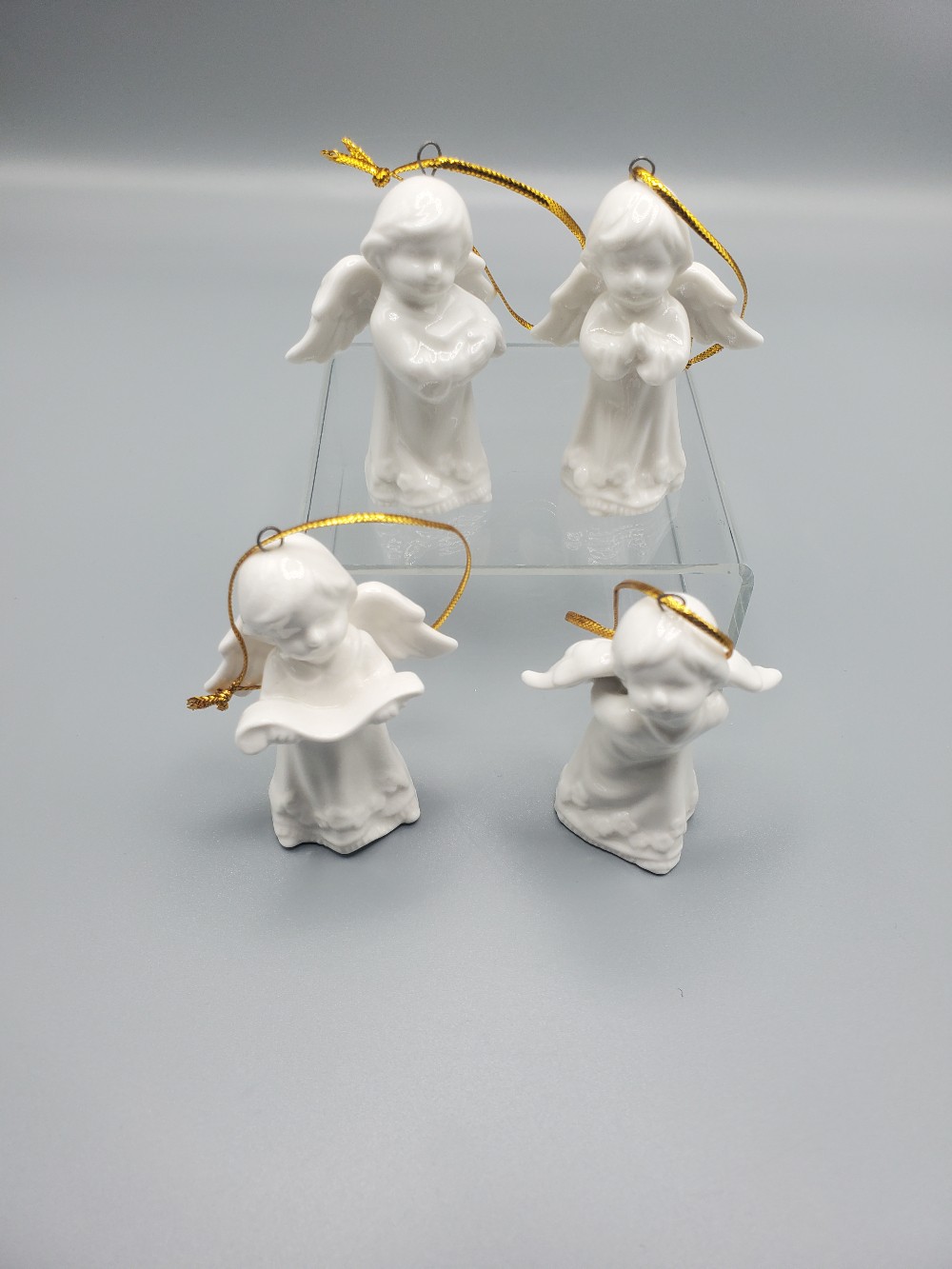 Ceramic Angel Ornaments Set of four