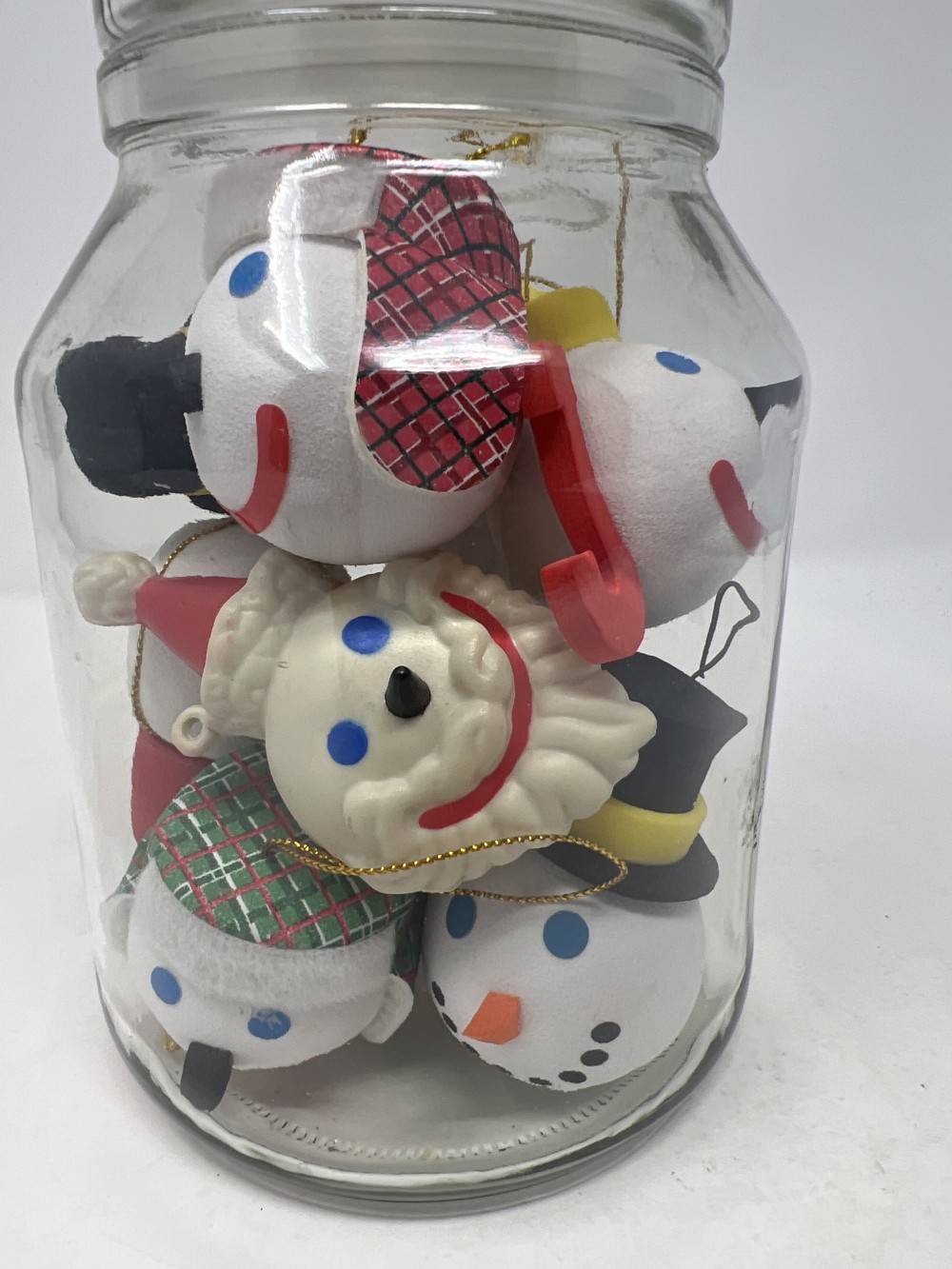 Vintage Jack In The Box Ornaments in Jar