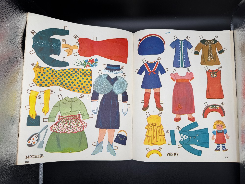 Vintage Paper Dolls - Doll House Cutouts Booklet