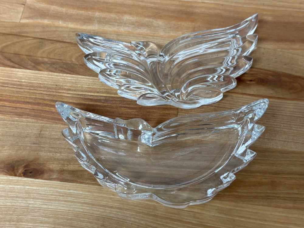 Crystal Hummingbird Trinket Box Clear Glass Bird Jewelry Box with Lid