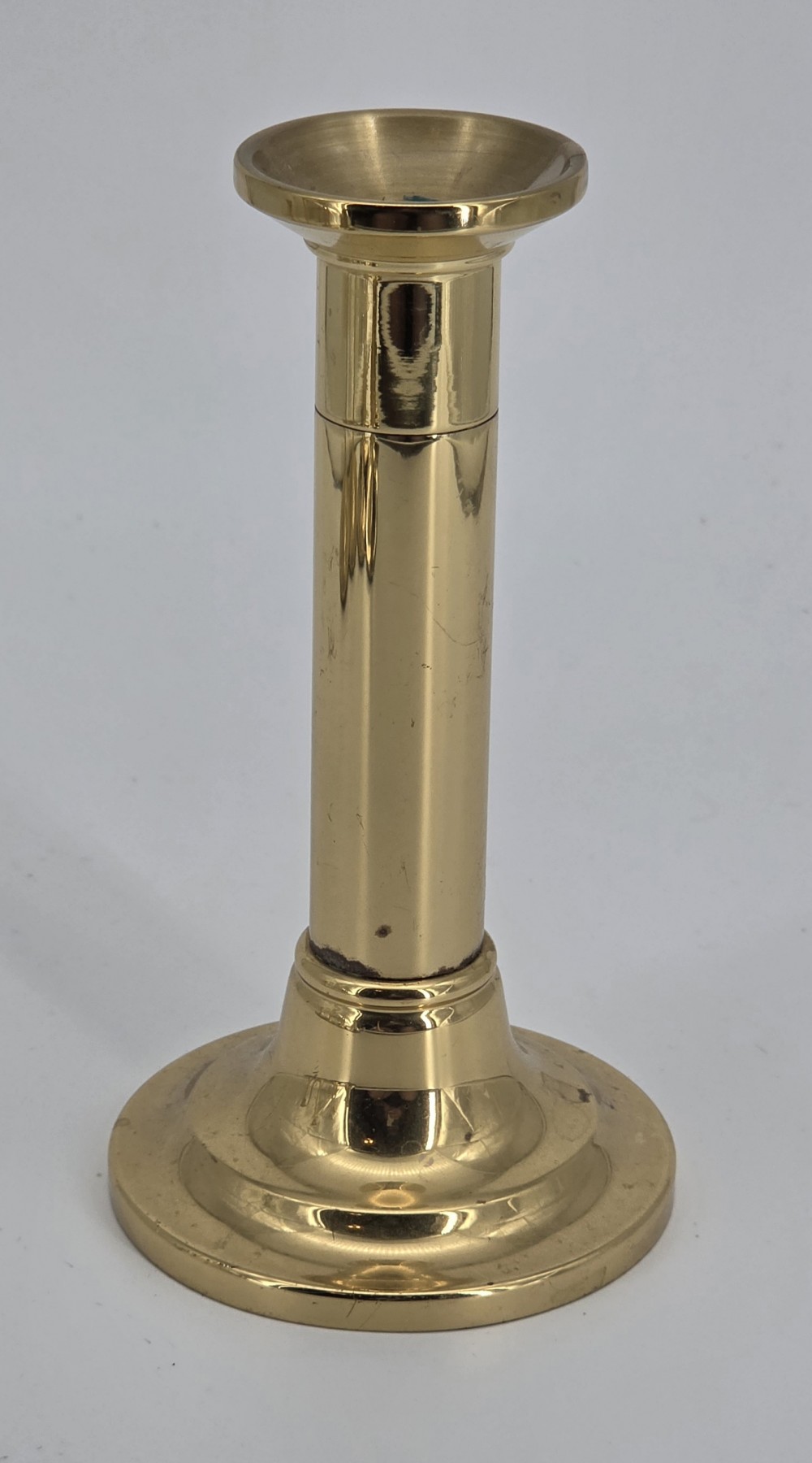 VTG Baldwin Solid Brass 6in Candlestick Holder