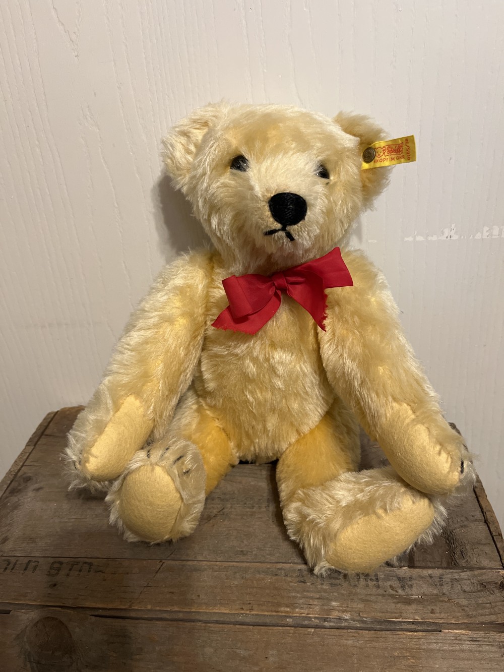 Vtg 14” Steiff Bear (1909 Replica)