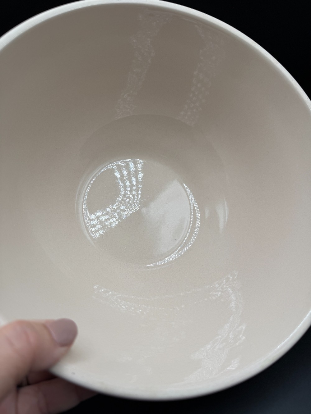 Vintage Old Mountain Heavy Stoneware Nesting Mixing Bowls - Yellow Stripe Set of 3