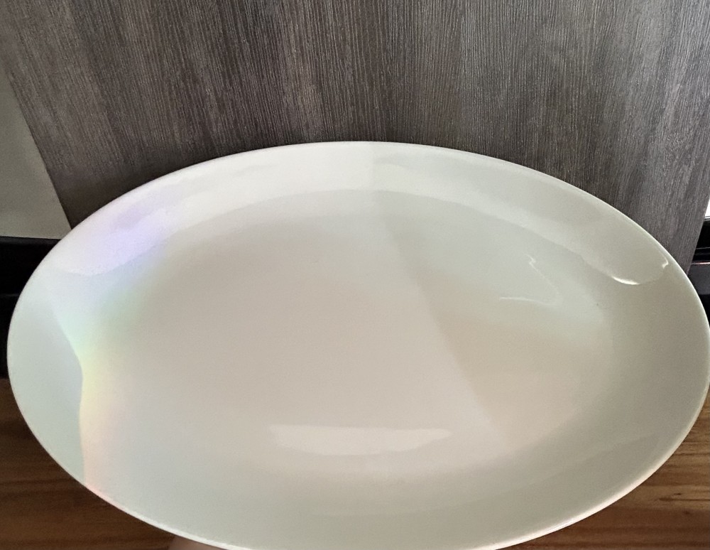 Vintage Schmid Ironstone oval platter designed by LaGardo Tackett 1960
