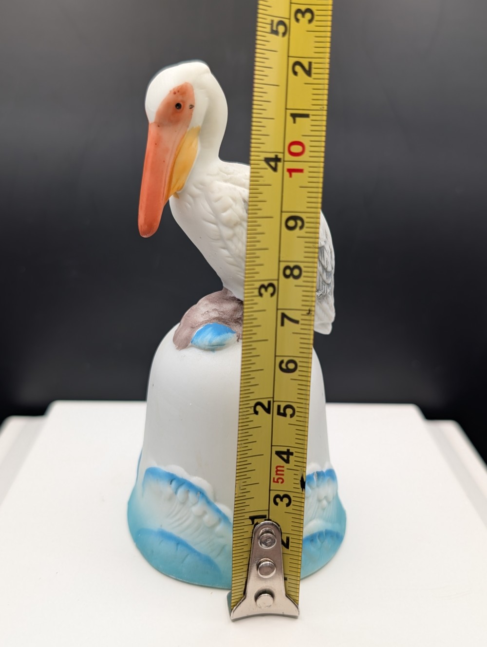 Vintage Porcelain pelican bell
