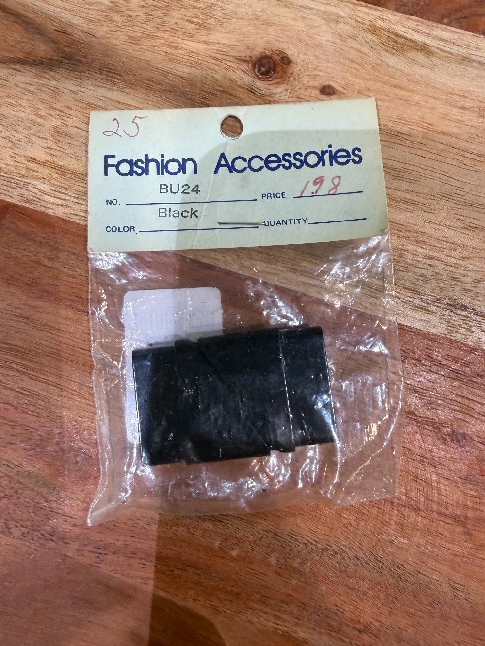 Vintage Black Metal Clasp-Sealed