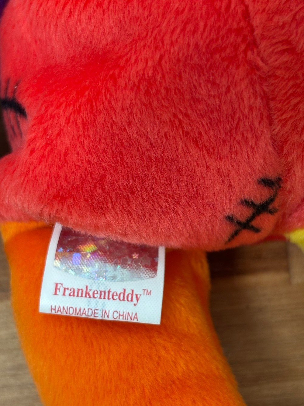 Beanie Baby Ty Frankenteddy Halloween Bear Plush 2001 MWMT