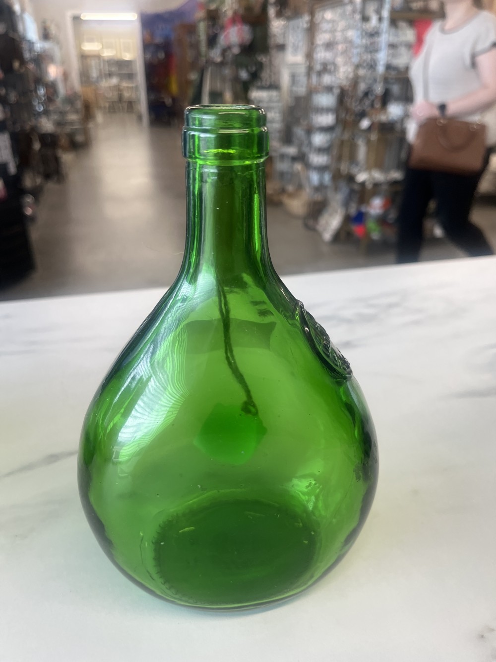 Vtg embossed Undurrago Chilean bottle