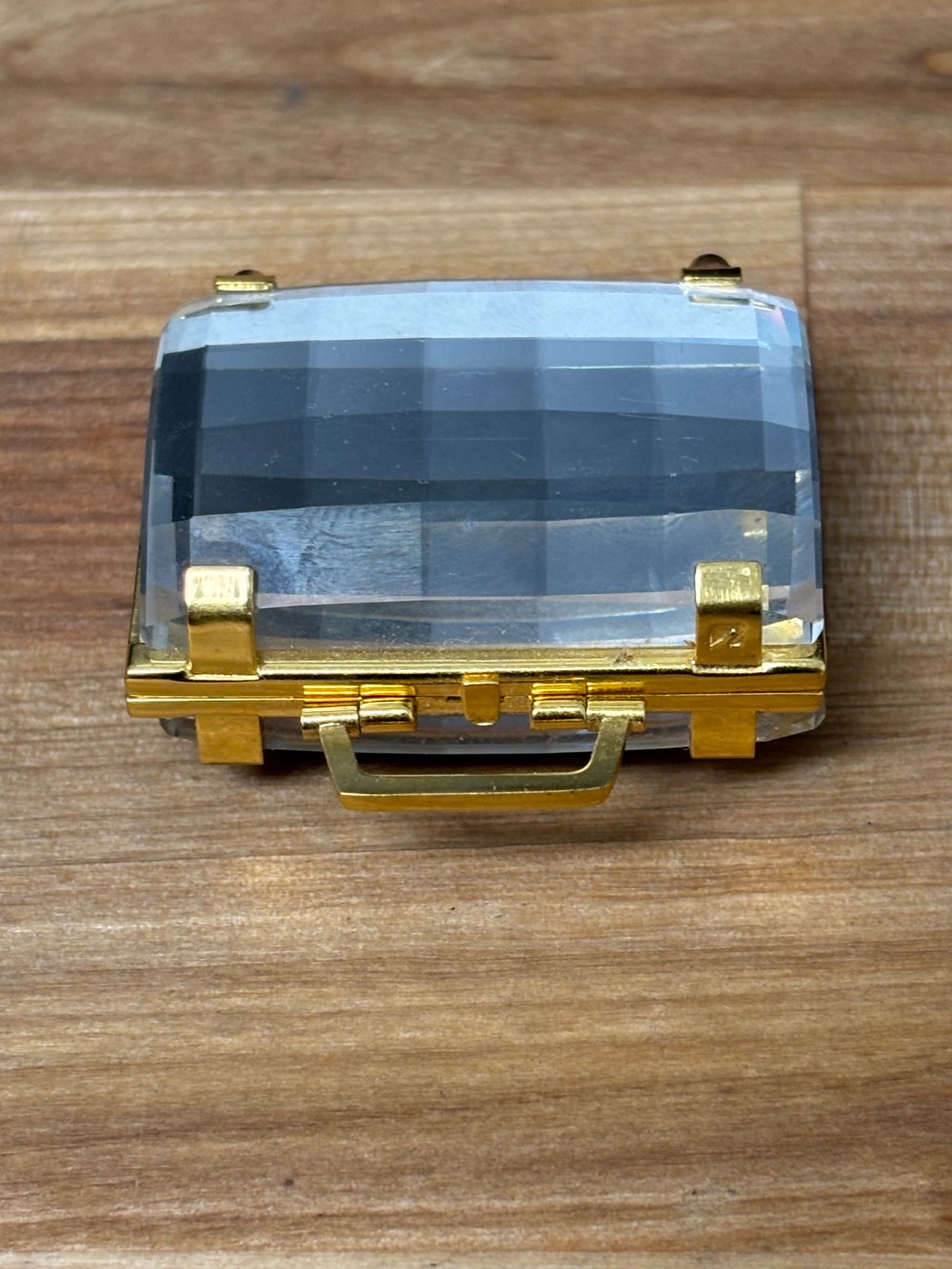 Swarovski Crystal Memories Suitcase Miniature Double Picture Frame 210821