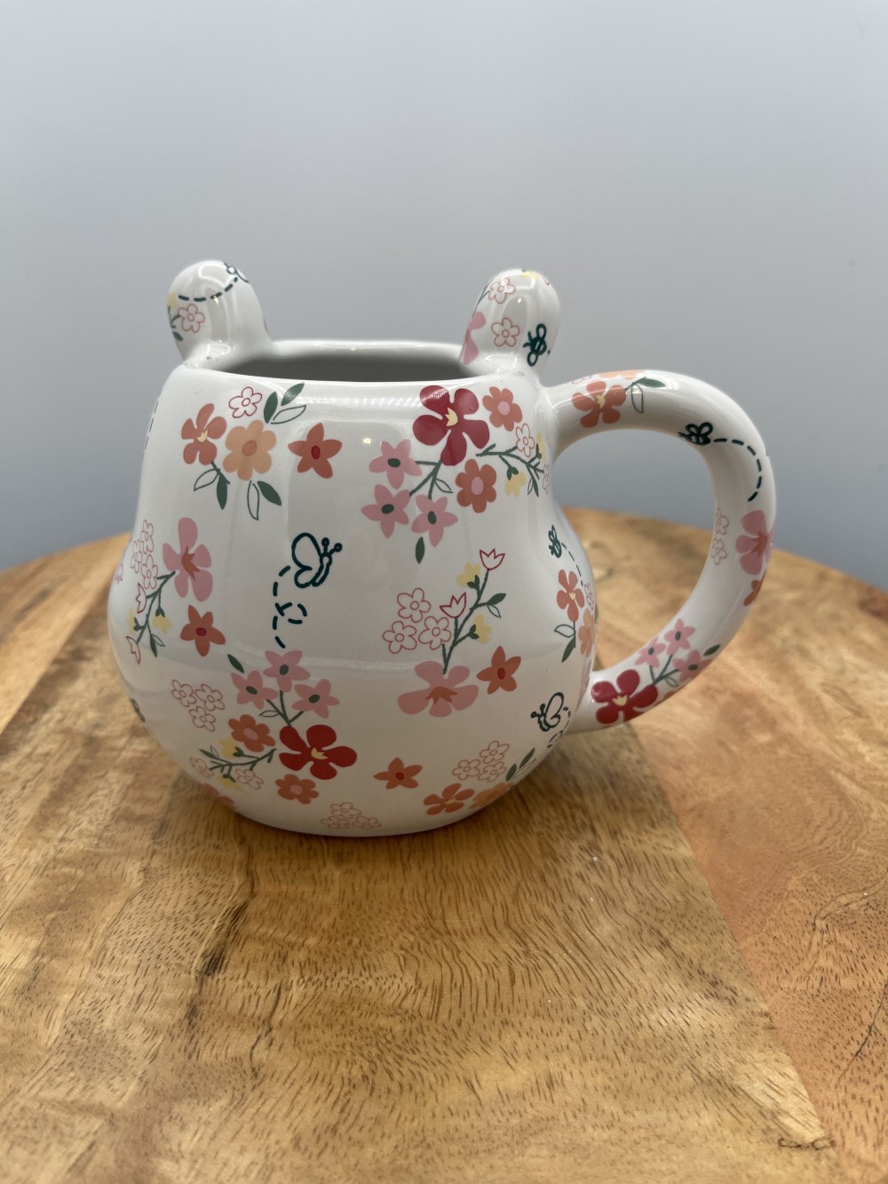 Disney Store Floral Pooh Mug