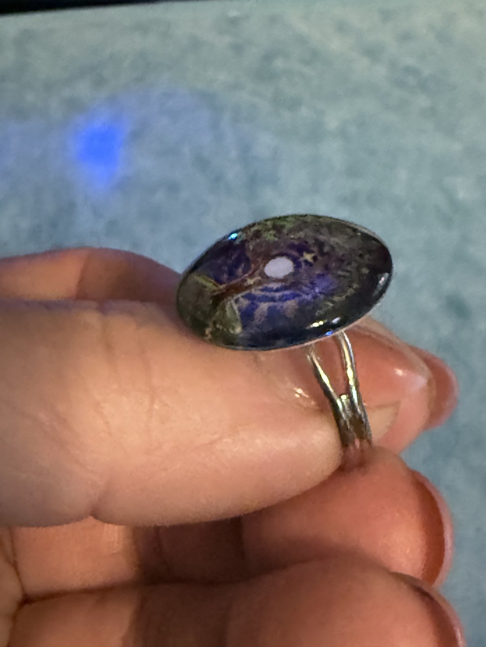 Adjustable Ring - Tree of Life Celestial Circle Background