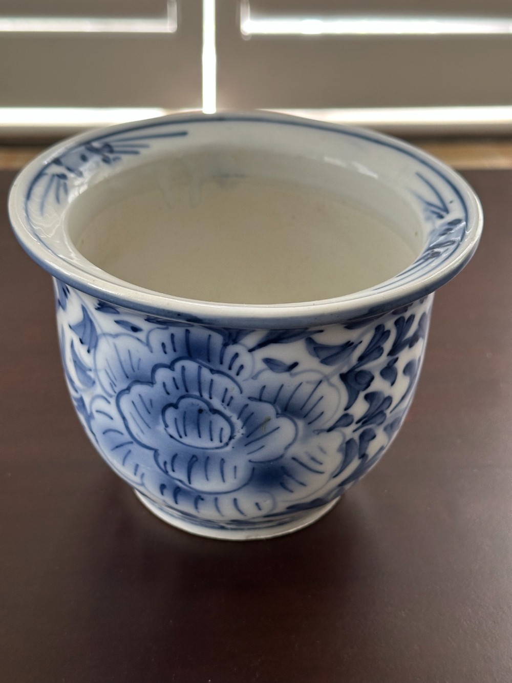 Blue and White Asian Planter