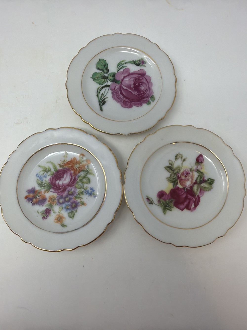 One Porcelain Hand Painted Butter Pat