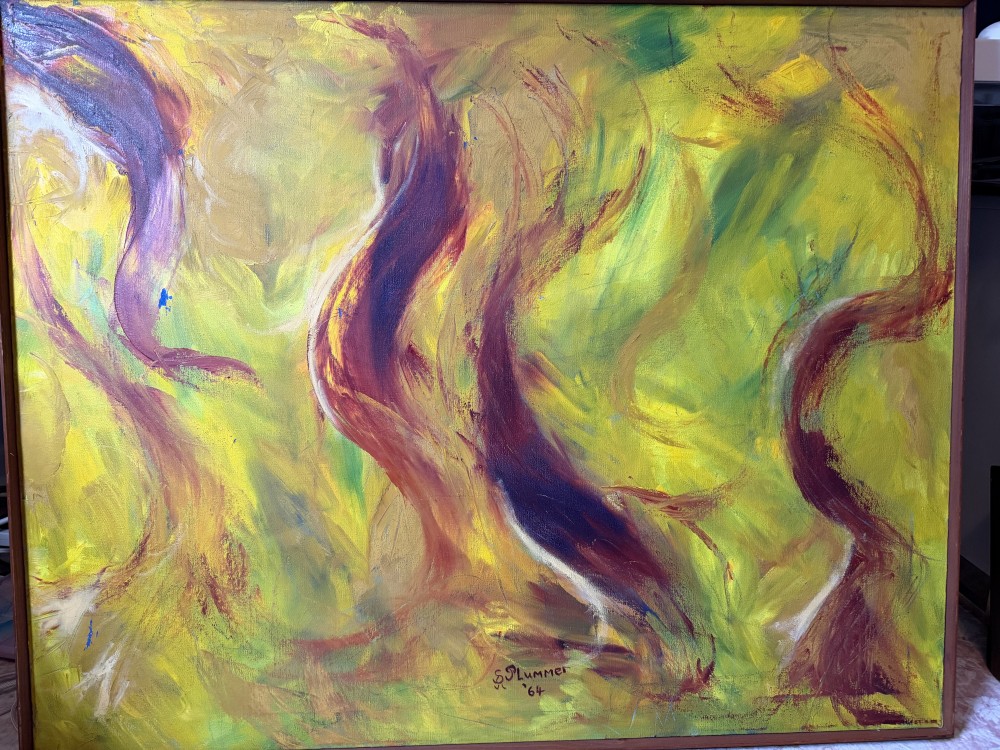 Original 1964 Abstract Painting