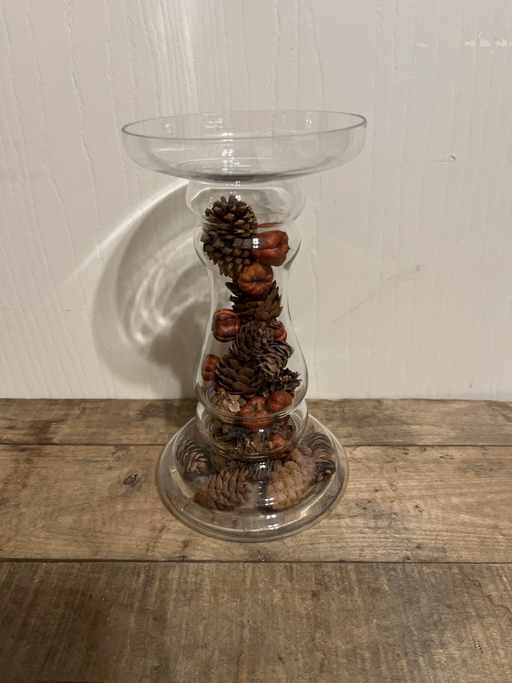 YC fillable glass candle stand