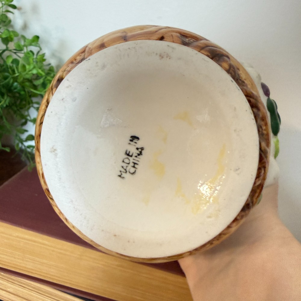 Ceramic Vegetable Motif Pitcher