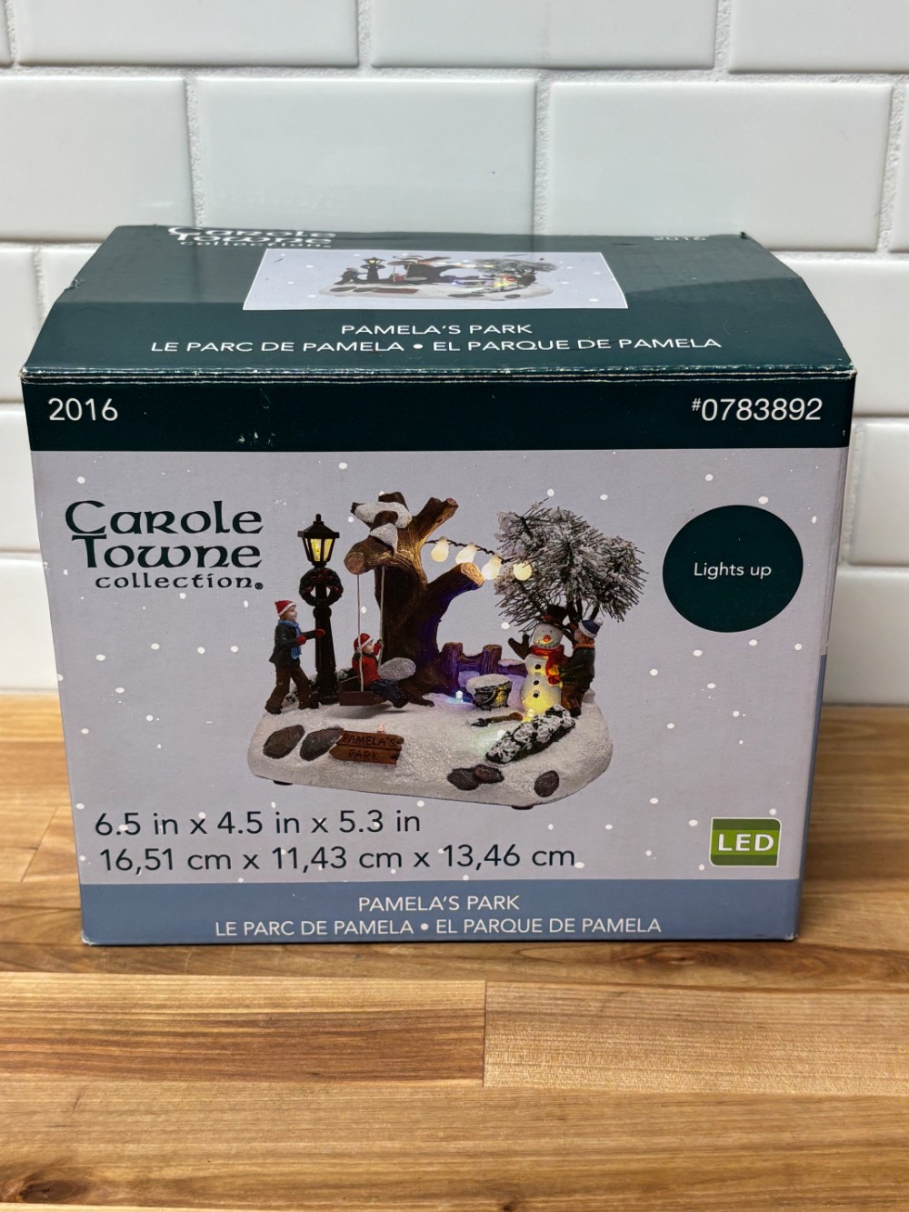 Carole Towne Pamelas Park Lemax Christmas Village 2016 LED Lighted 0783892