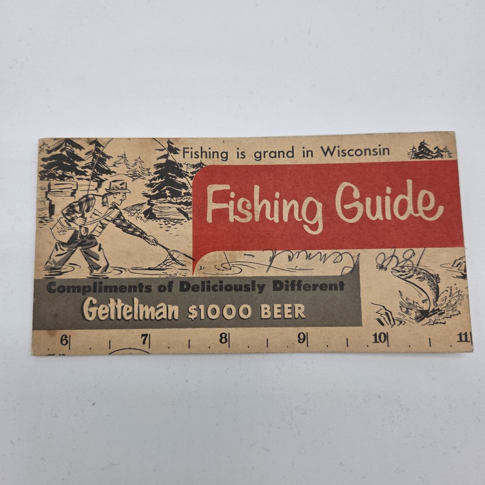 1954 Gettelman Beer Fishing Guide