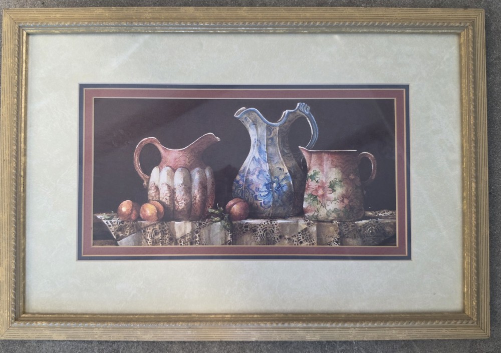 VTG Framed Matted Handles and Spouts C.S. Wright