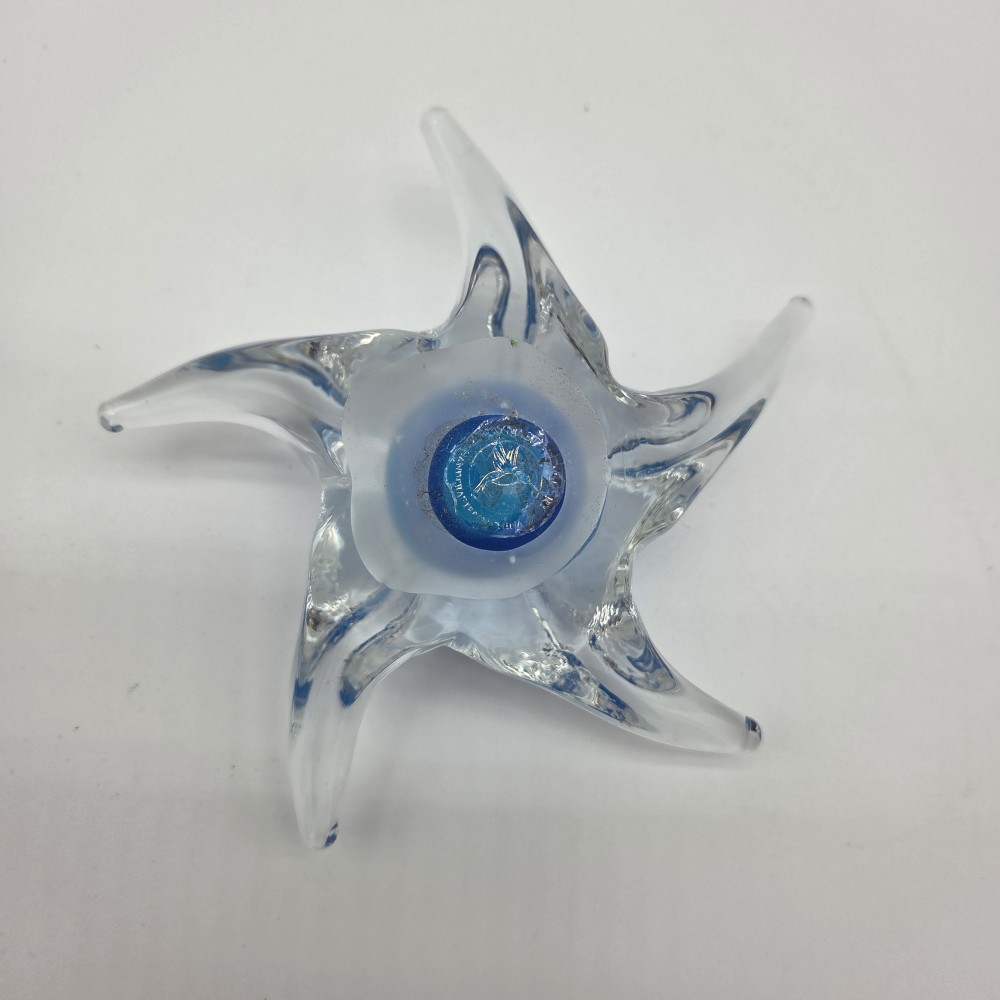 Beautiful Glass Starfish Paperweight