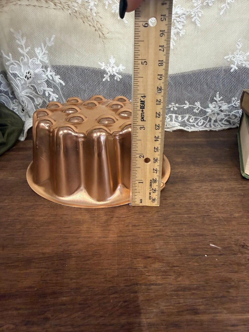 Copper Tone Bubble Mold with Hanging Ring
