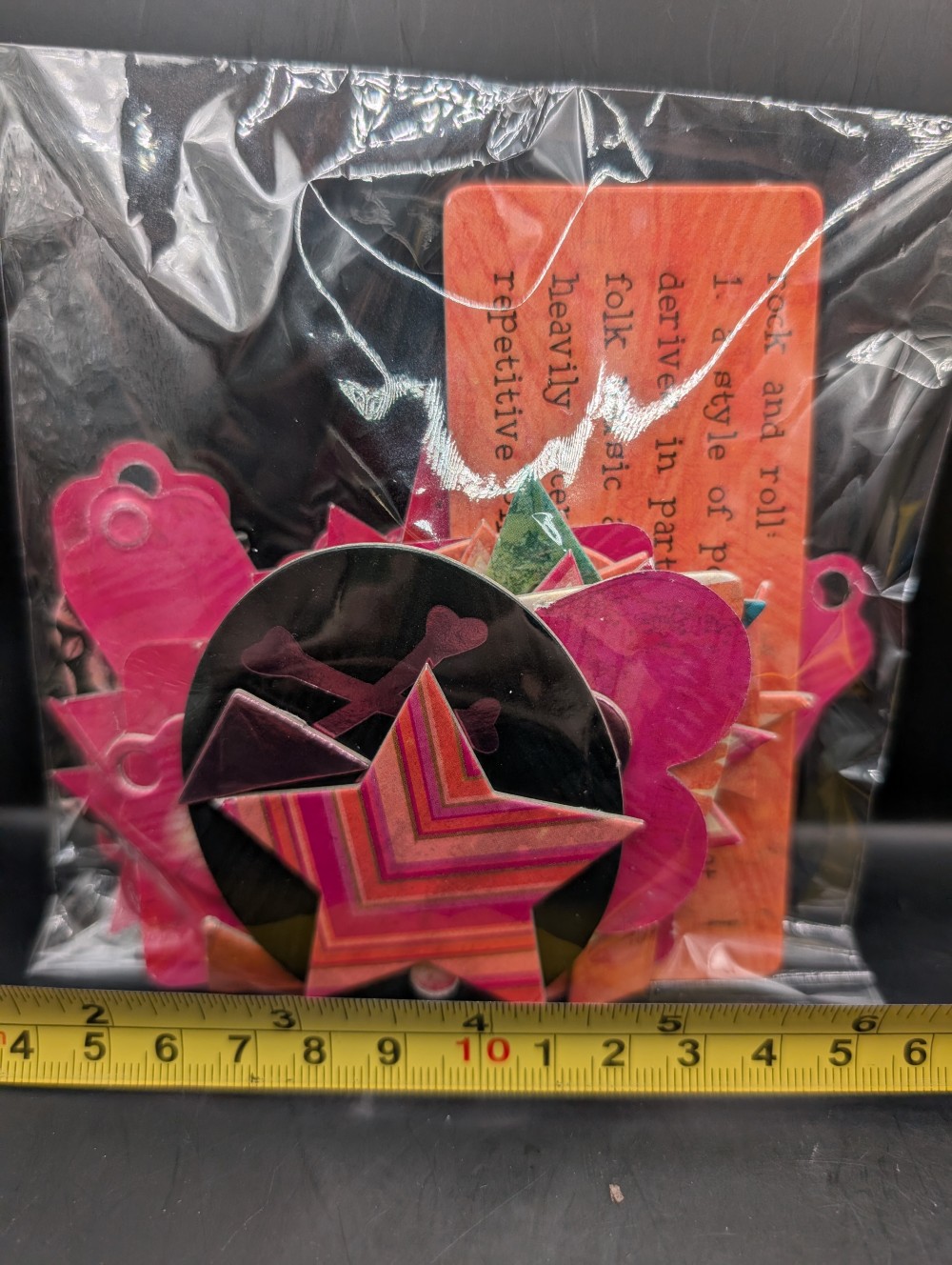 Rock music chipboard ephemera packet