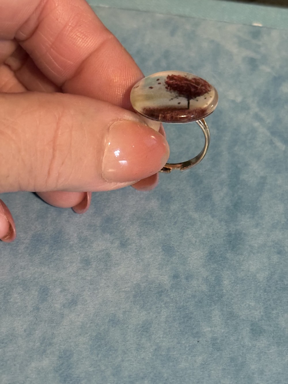 Adjustable Ring - Tree of Life Autumn Heart