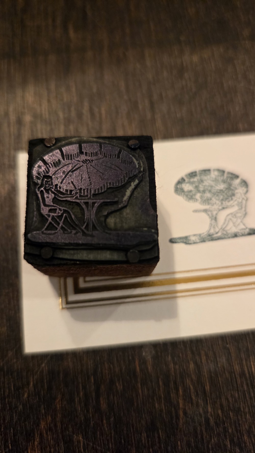DO-1821 vtg printing block Umbrella