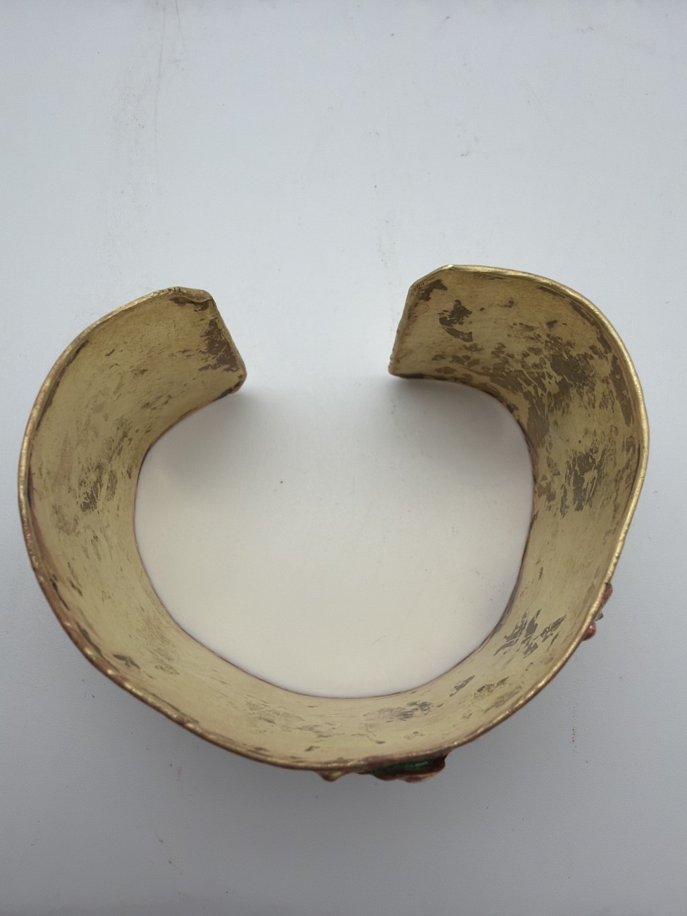 Vtg Brutalist Brass & Copper Cuff