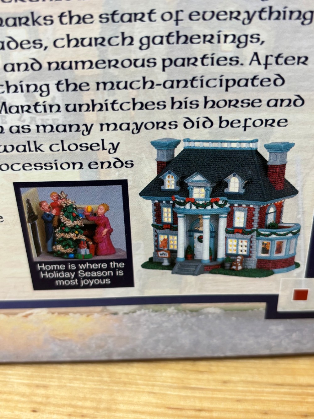 Carole Towne Martin's Manor Christmas Village House 2006 Lemax Lighted Building w/ Box