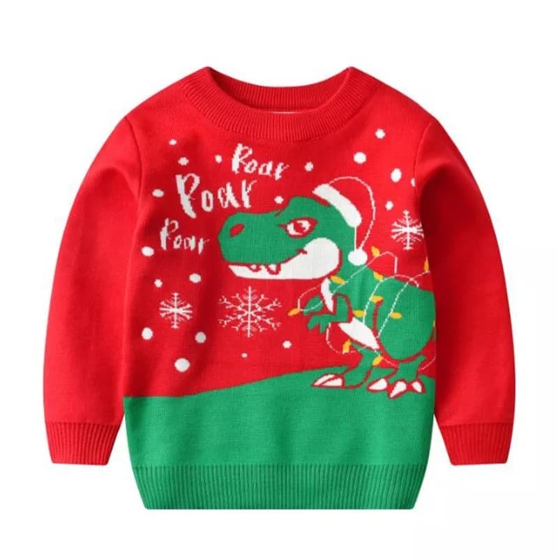 Christmas Dinosaur Sweater