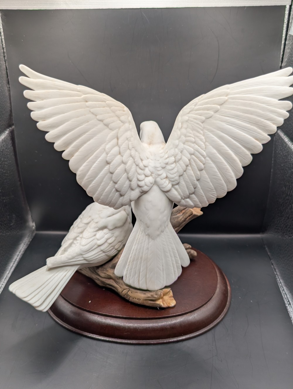 Homco porcelain dove couple figurine