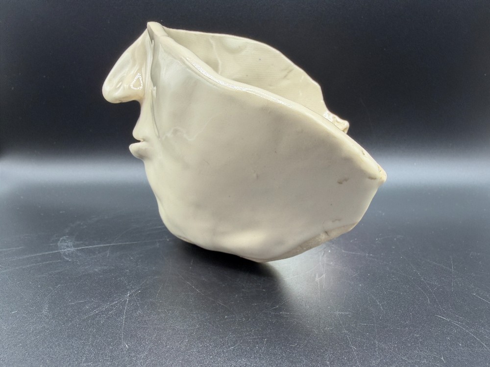 Vintage Signed Studio Art Pottery Face