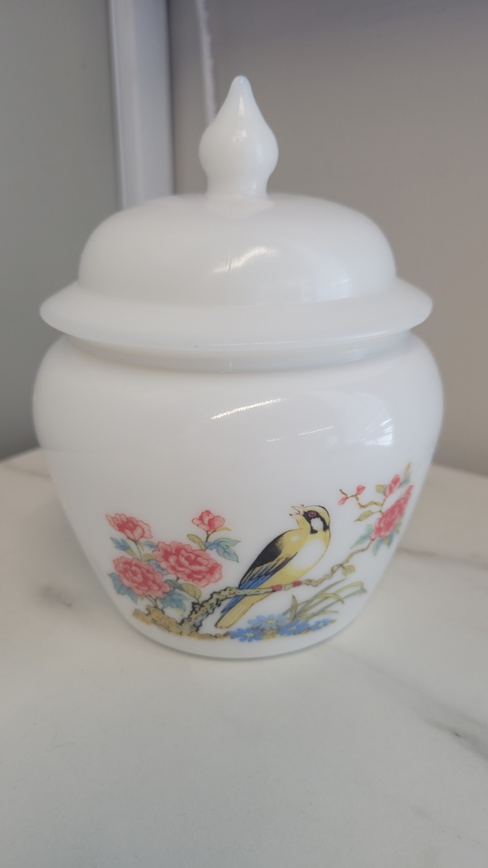 1070's Avon Milk Glass Ginger Jar