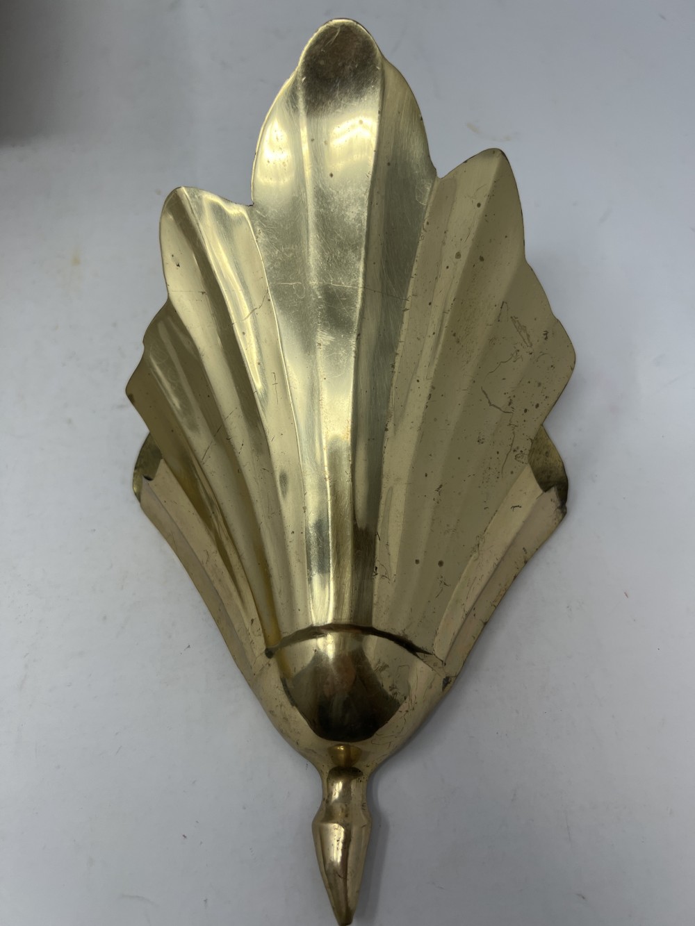 Vintage Brass Wall Pocket