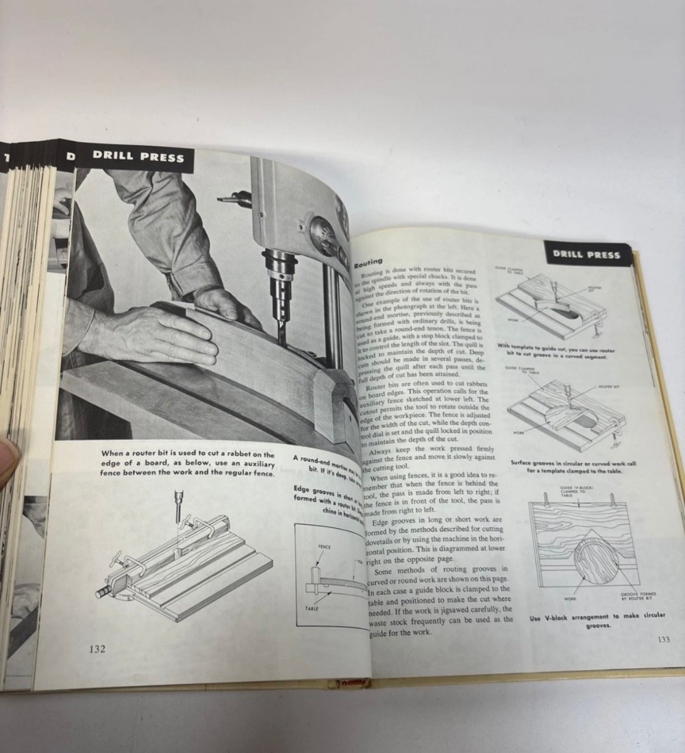 Power Tool Woodworking for Everyone Hardcover Book R. J. DeCristoforo Vintage ShopSmith Guide