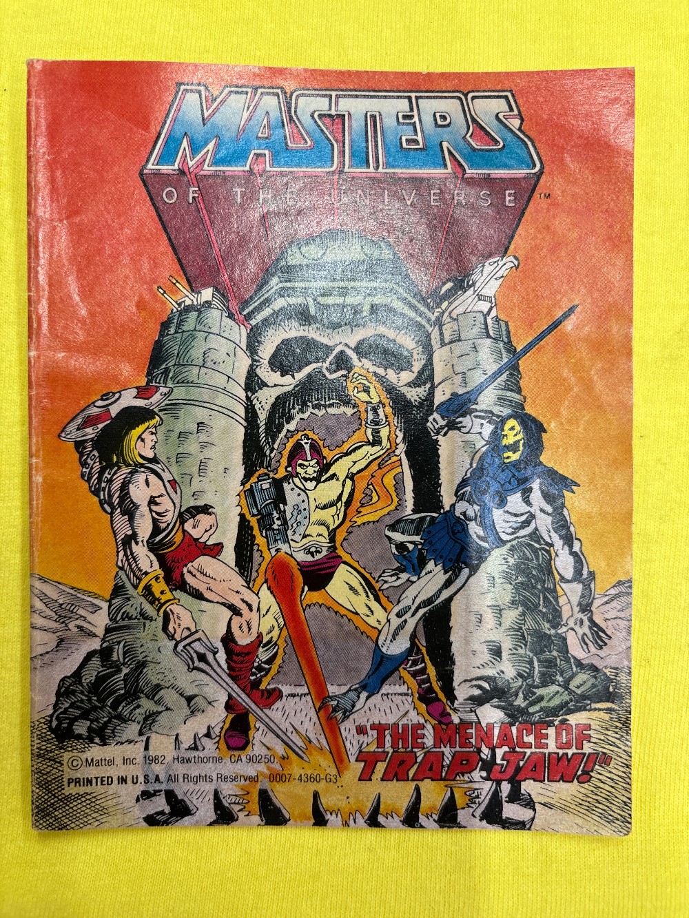 MOTU Masters of the Universe Mini Comic The Menace of Trap Jaw