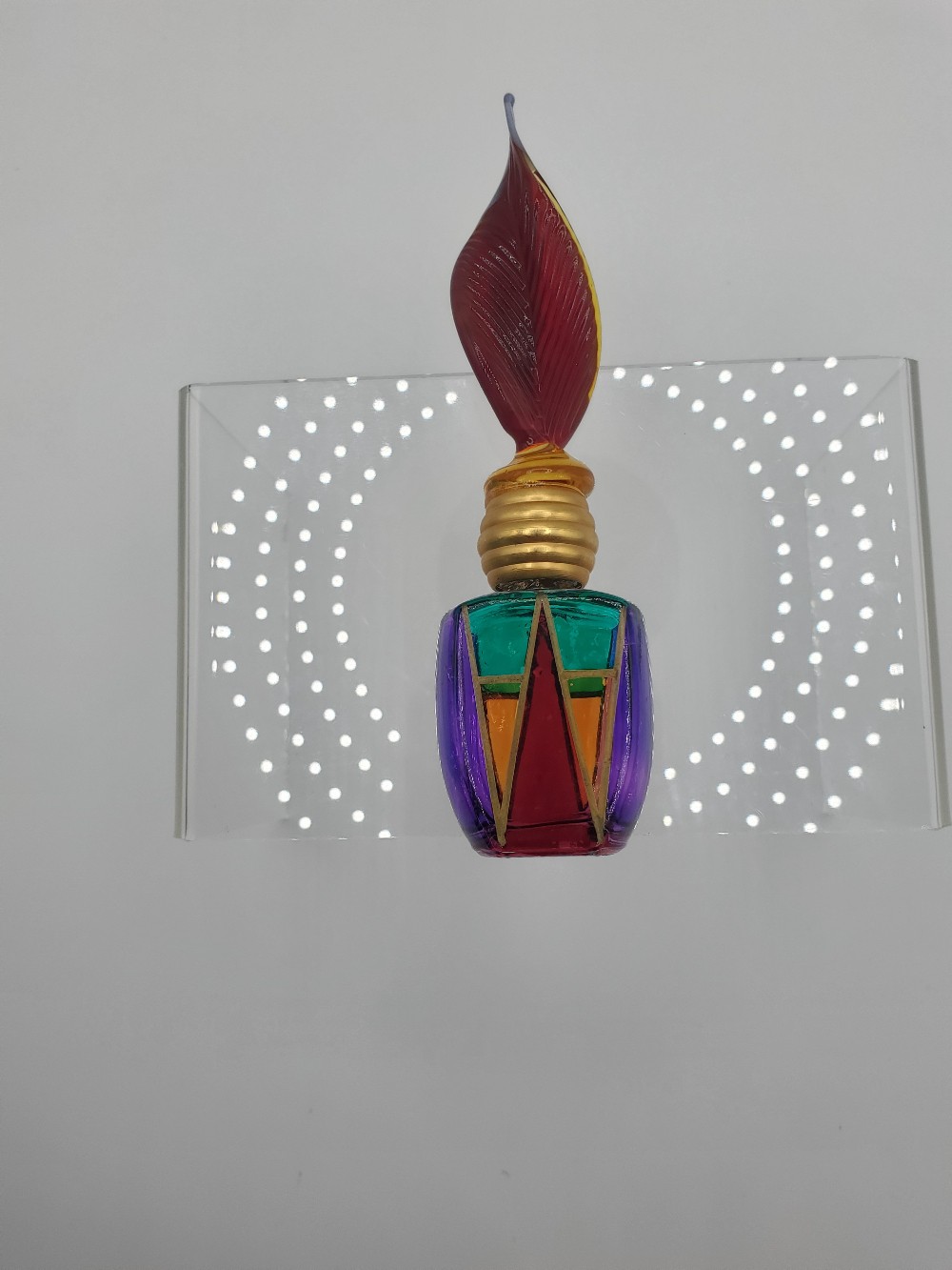 Murano Art Glass Mini Perfume Bottle