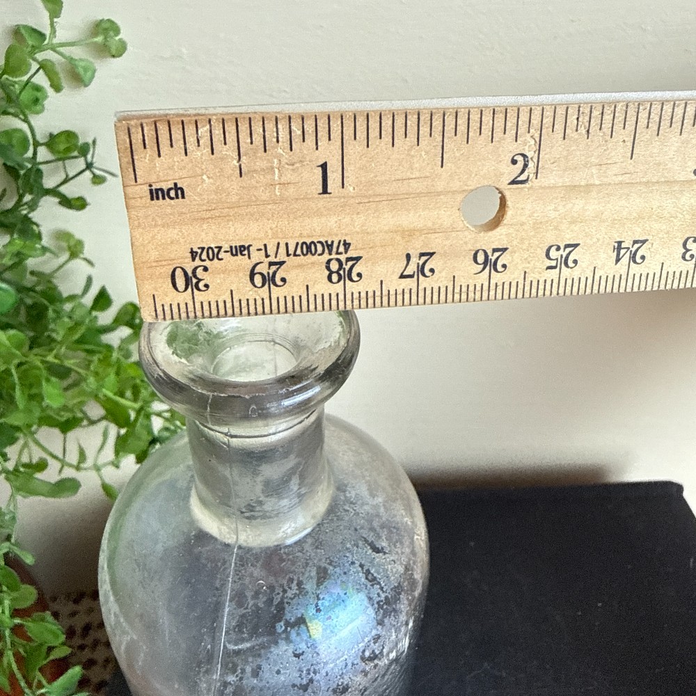 Antique Round Apothecary Bottle