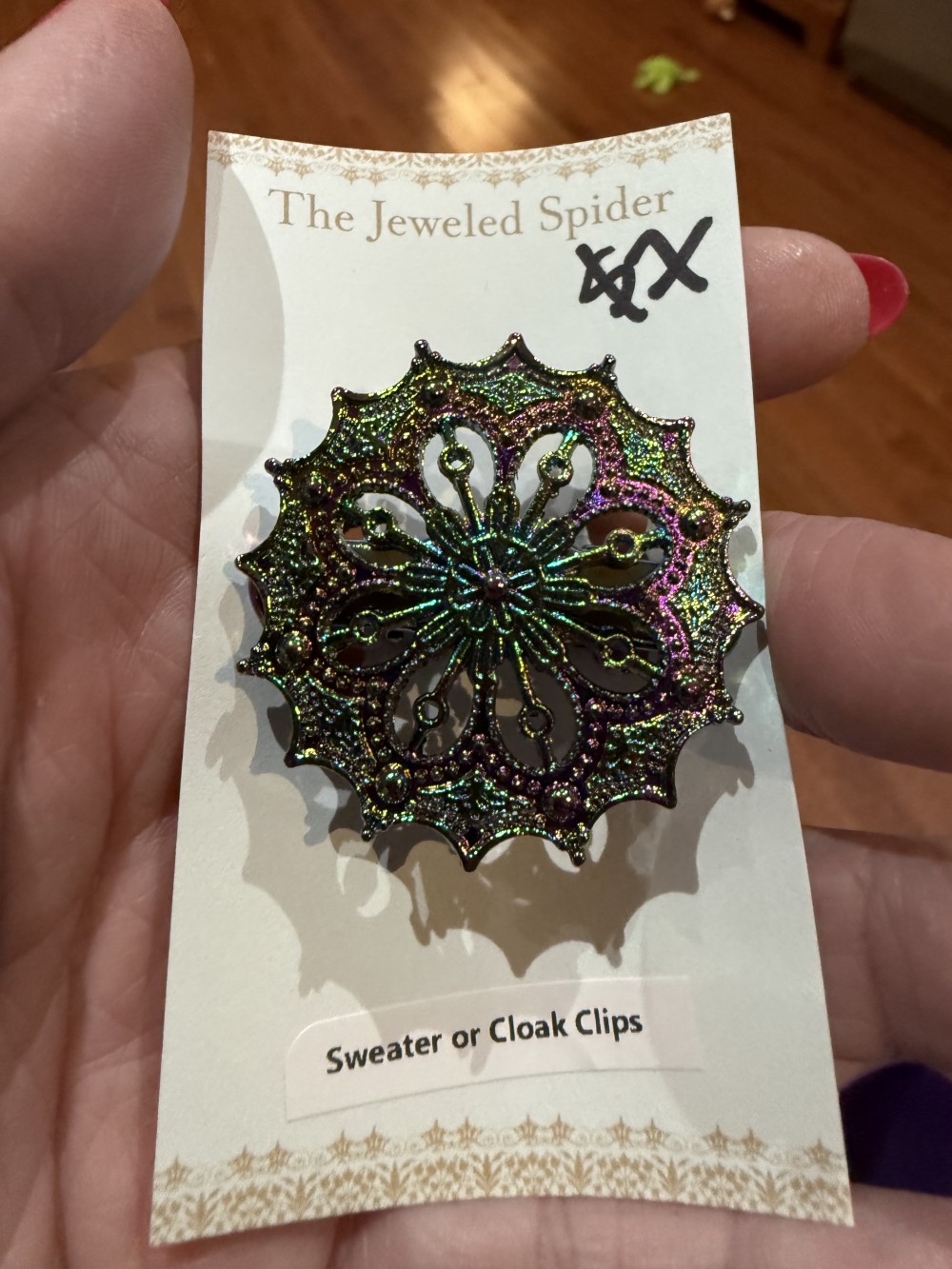Sweater Clip, Cloak Clip, Dress Clip: Round Pointed-